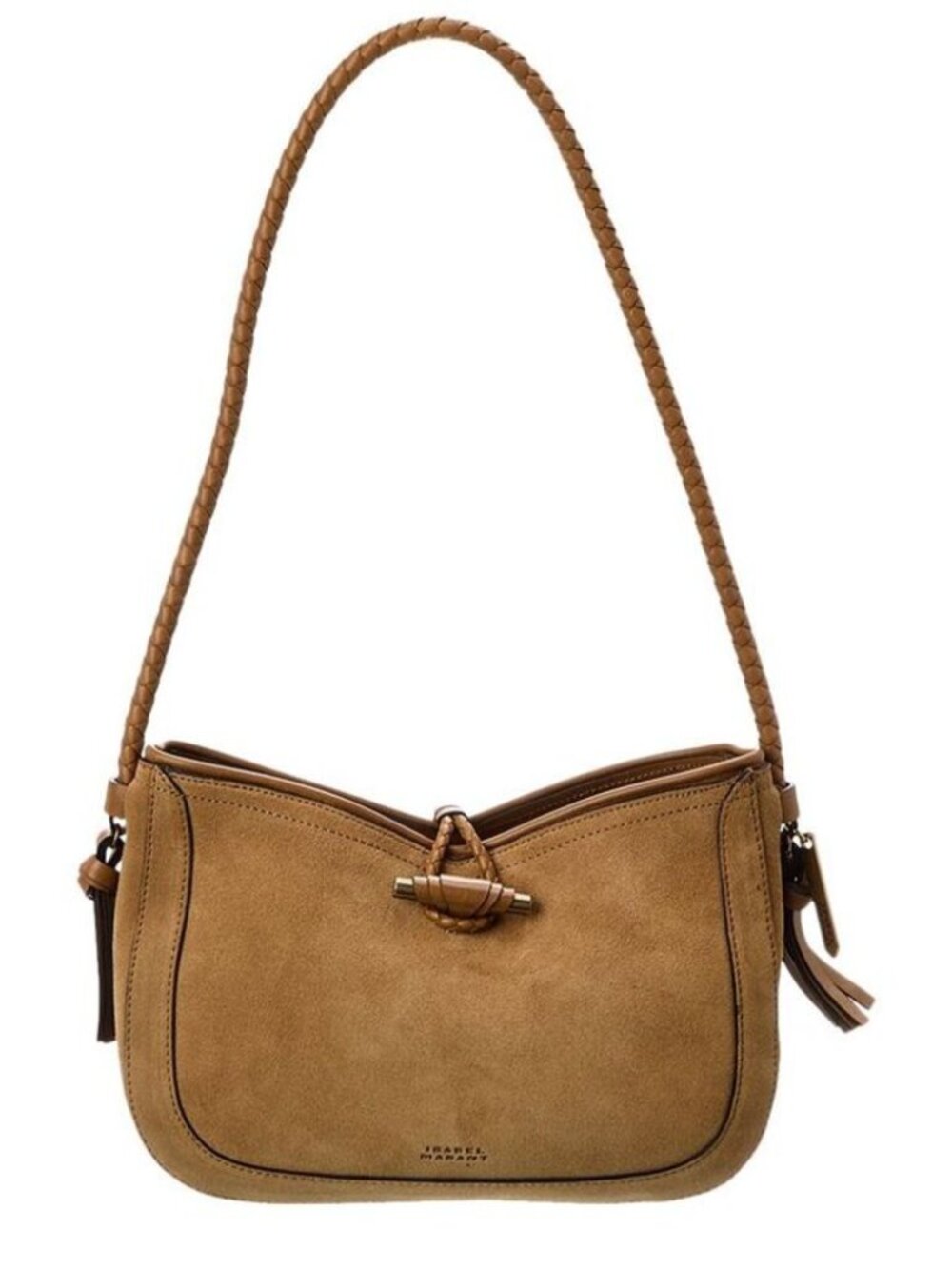 Isabel Marant Vigo Camel Brown Tan Beige Suede Shoulder Bag New